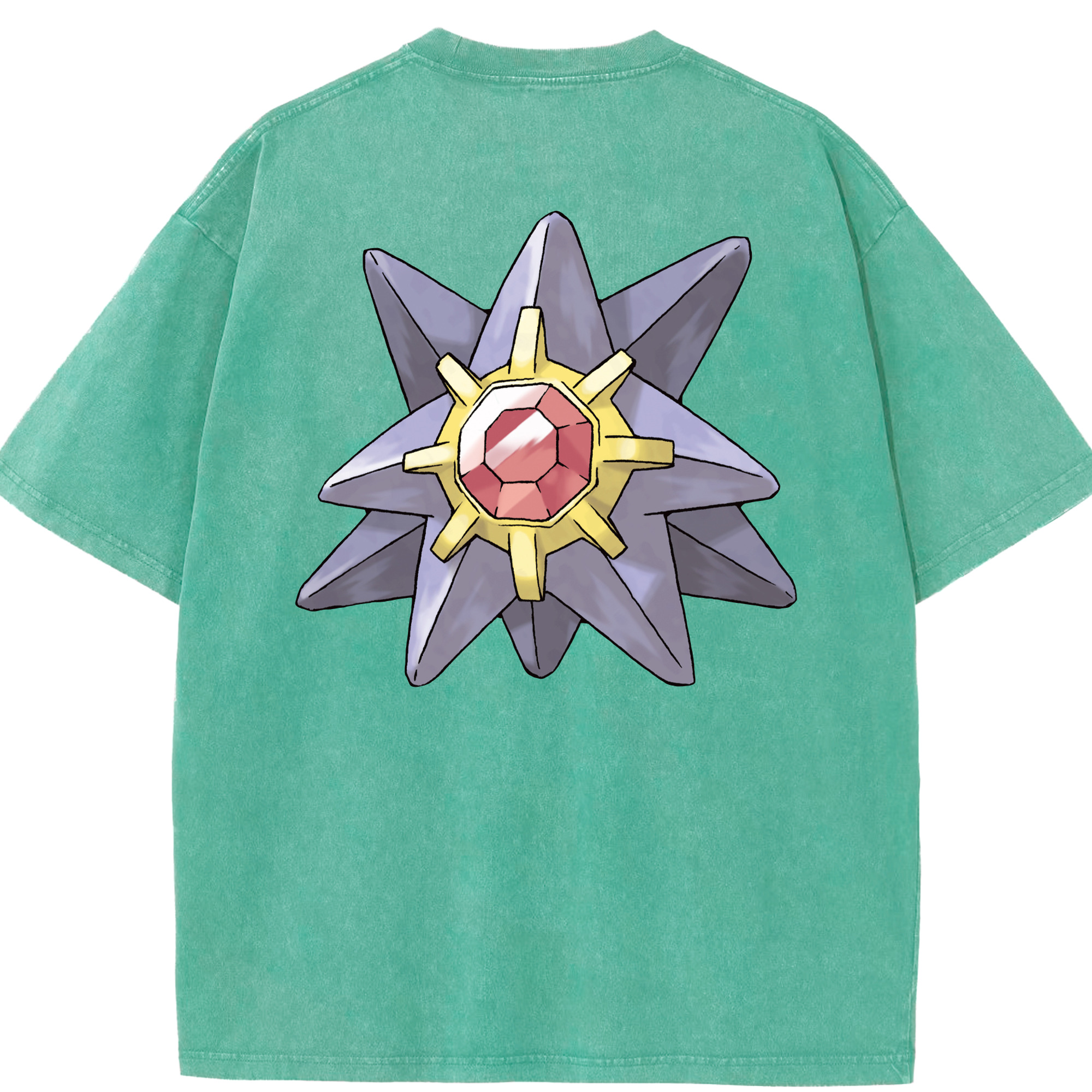 （画像用） ポケットモンスター Pokémon 綿100% ヴィンテージ風 半袖Tシャツ（背面プリント）